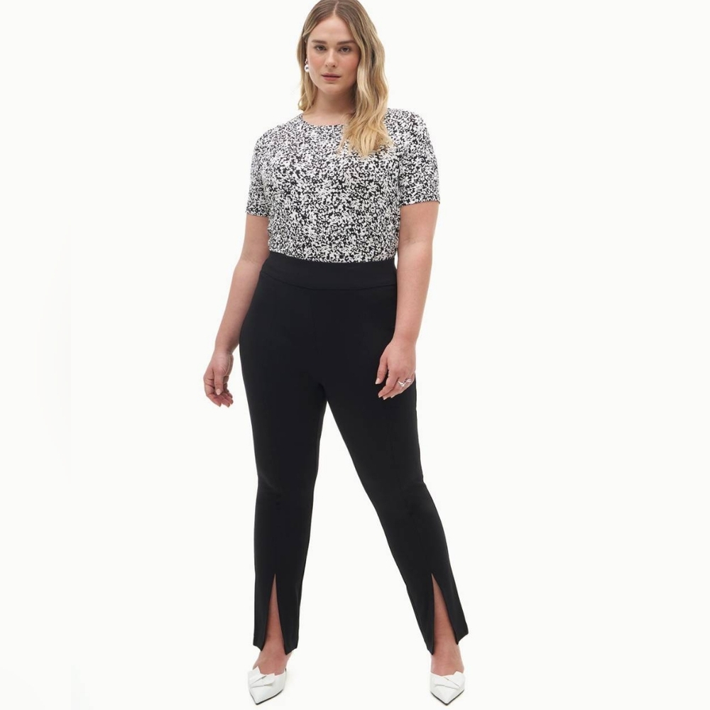 ADDITION ELLE - Ponte de Roma Pant with Front Slit